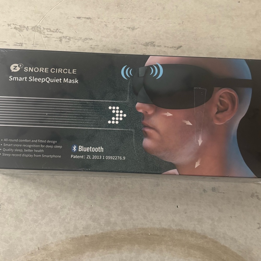 Snore Circle Smart Anti Snoring Mask NWT